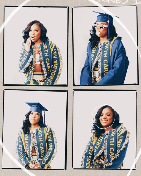 Yearbook Style Graduation Pictures, Cool Graduation Photoshoot, Graduation Photoshoot Yearbook, Ncat Aggies Outfits, Ncat Graduation Photoshoot, Ncat Aggies Photoshoot, Decision Day Photoshoot Ideas, Nurse Grad Shoot, Graduation Pictures Hbcu