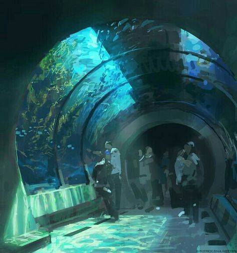 Underwater City, Ap Art, 판타지 아트, Environment Concept Art, Environmental Art, Fantasy Landscape, Pretty Art, Animation Art, Pretty Pictures