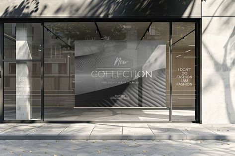 Storefront Window Display, Store Mockup, Display Mockup, Window Signs, Store Window, Window Display, Free Design Resources, Store Fronts, Creative Studio