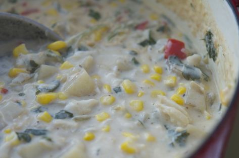 Continental Chicken, Corn And Crab Chowder, Corn Chowder Crockpot, Crab And Corn Soup, Crab And Corn Chowder, Beef Tagine, Crab Chowder, Rachel Ray Recipes, Corn Chowder Recipe