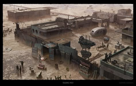 Zombie Rpg, Apocalypse Landscape, Post Apocalyptic City, Arte Zombie, Apocalypse World, Post Apocalyptic Art, Apocalypse Art, Bg Design, Fallout Art