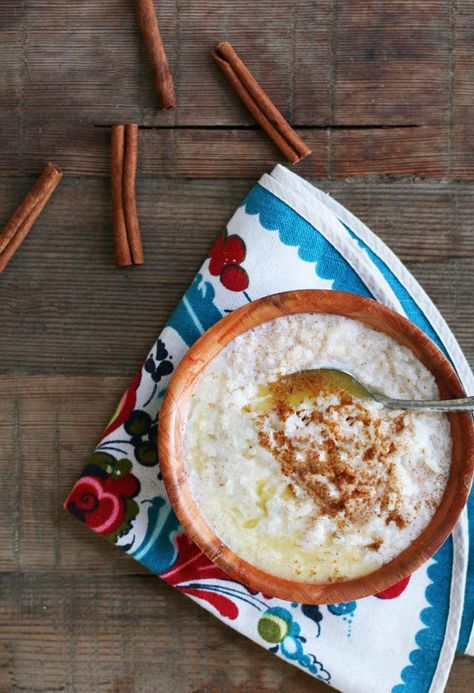 Traditional Norwegian rice pudding (risgrot). Cook the rice low and slow... the wait is worth it! Norwegian Rice Pudding, Frozen Meatball Recipes, Creamy Rice Pudding, Grape Jelly Meatballs, Norwegian Christmas, Rice Recipes For Dinner, Norwegian Food, Frozen Meatballs, Scandinavian Food