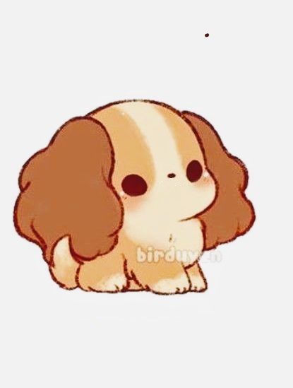 Cute Kawaii Animals Easy, Buff Dog Drawing, Cute Puppies Cartoon, Cute Cat And Dog Drawings, Chibi Animal Art, Cute Dog Drawing Kawaii, Kawaii Dog Drawing, Cute Dogs Drawing, Cute Dog Doodles