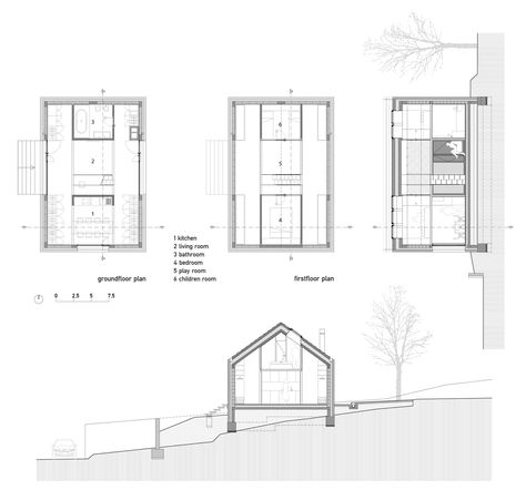 Arch Plan, House Contemporary, Tiny Living Space, Live Work Space, Alpine Style, Modular Structure, Micro House, China Design, Holiday House