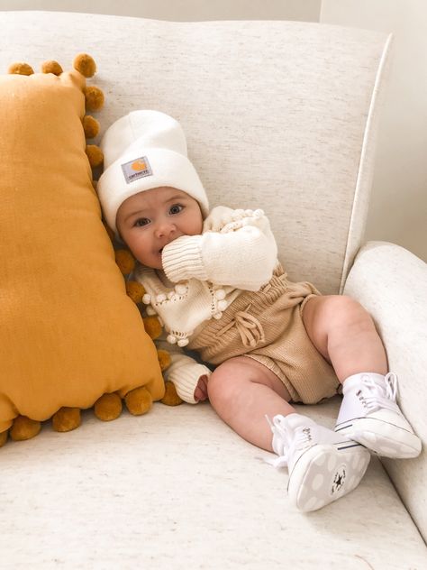 Girl Carhartt Outfits, Baby Carhartt Outfit, Baby Carhartt Beanie, Carhartt Onesie, Carhartt Baby Girl, Baby Girl Sweater, Kids Carhartt, Sweater Romper