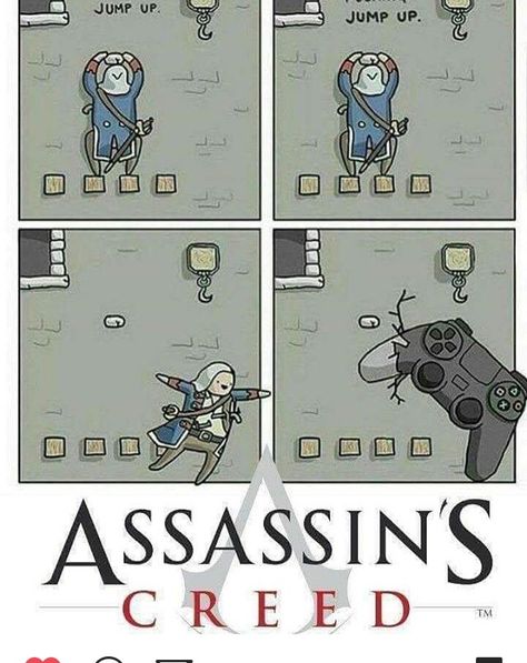 Assassins Creed Memes, Assassins Creed Funny, Gamer Funny, Video Game Logic, The Assassin, Funny Gaming, Funny Comic, Video Game Memes, Gamer Humor