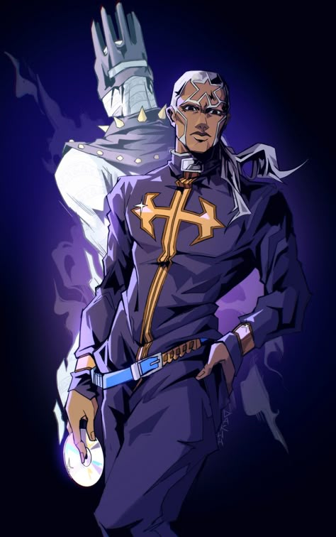 Pucci Jojo Fanart, Enrico Pucci Fanart, Josuke Poses, Father Pucci, Pucci Jojo, Jjba Villains, Jojo Villains, Enrico Pucci, Jojo's Bizarre Adventure Stands