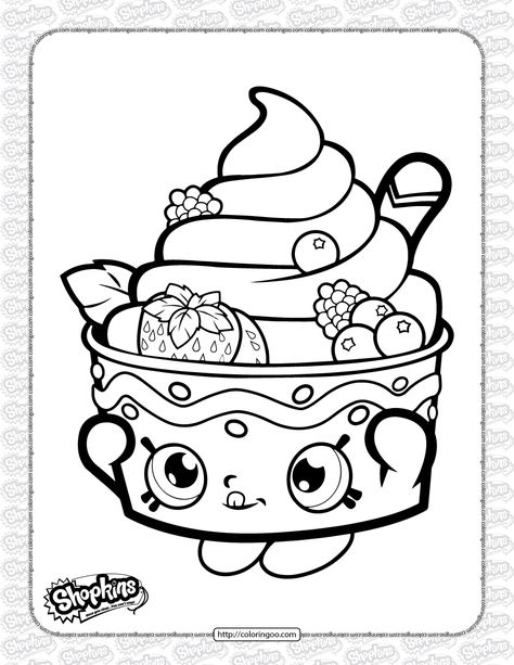 Printable Shopkins Yo-Chi Coloring Page Shopkins Coloring Pages, Shopkin Coloring Pages, Turtle Coloring, Shopkins Colouring Pages, Cupcake Coloring Pages, Ice Cream Coloring Pages, Turtle Coloring Pages, Food Coloring Pages, صفحات التلوين