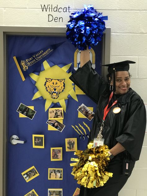 I created a 3-D door decoration of THE Fort Valley State University during College and Career Motivation Week. University Classroom, Door Decorations College, Fort Valley State University, Jackson State University, Career Motivation, Jackson State, Computer Lab, Classroom Door, The Fort