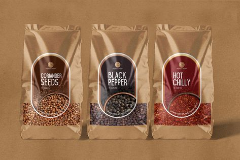 Black Pepper Packaging, Pulses Packaging Design, Pepper Packaging Design, Masala Packaging Design, Pepper Packaging, Spices Packaging Design, Spices Packaging, Tea Labels, Tea Packaging Design