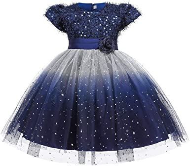 Qunsia Girls Gradient Color Dress Starry Night Sequined Party Wedding Pageant Formal Dresses Prom Dress Princess, Princess Prom Dresses, Contrast Dress, Dress Sequin, Princess Gown, Dress Princess, Affordable Dresses, Birthday Party Dress, Wedding Ceremonies