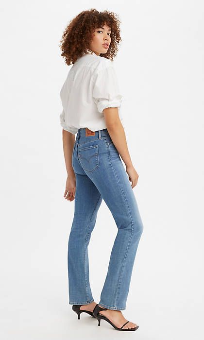 314 Shaping Straight Women's Jeans - Light Wash | Levi's® US Womens Straight Leg Jeans, Levis Women Jeans, Straight Jeans Outfit, Curve Jeans, Comfortable Jeans, Levi’s Jeans, Levi’s 501, Button Fly Jeans, Maternity Jeans