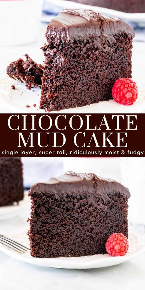 Australian Mud Cake, Chocolate Mud Cake Recipe Easy, Wet Chocolate Cake Recipe, Australian Chocolate, Chocolate Mud Cake Recipe, Mud Cake Recipe, Classic Chocolate Cake Recipe, Mud Cakes, Mud Cake Recipes