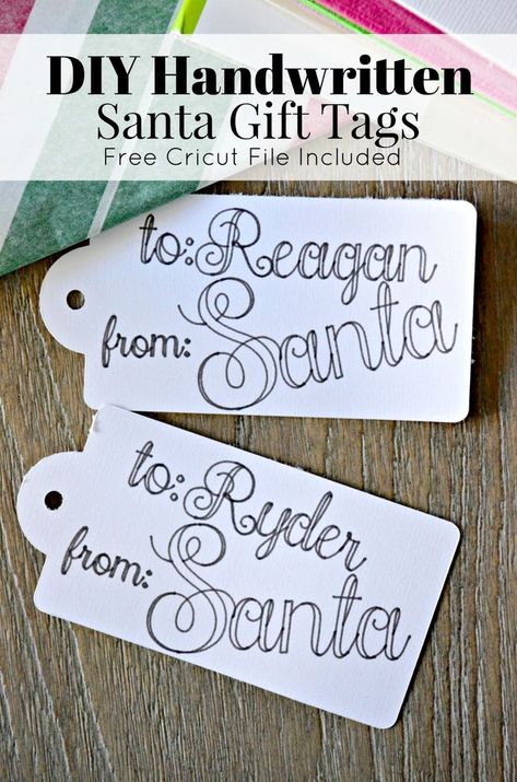 From Santa Gift Tags, Diy Name Tags, Santa Tags, Xmas Gift Tags, Santa Tag, Santa Gift Tags, Diy Santa, Gift Tags Diy, Free Gift Tags