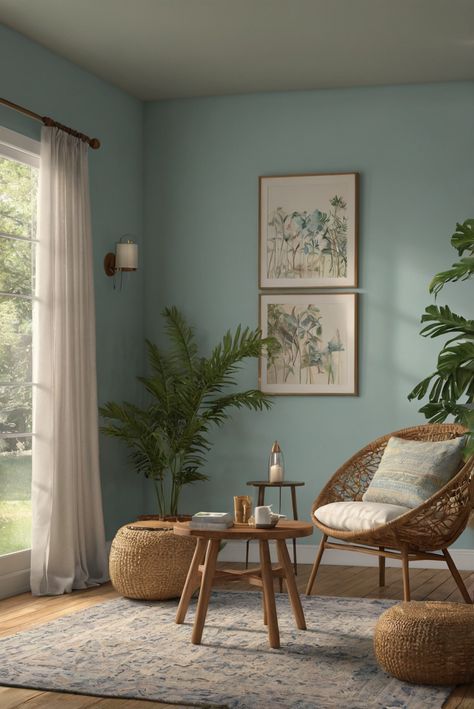 Step into a tranquil oasis as we explore Sherwin Williams' Serene Escape for your daily interior designer routine. Find inspiration to transform your space into a peaceful retreat. #Ad #homedecor #homedesign #trendgirlApartment #Painthome #interiorarchitecture Wall Colors Green Room Colors Bright Room Colors Apartment Renovation Home Remodeling Modern Paint Colors 2024 Green Room Colors, Paint Colors 2024, Bright Room Colors, Cozy Colors Palette, Home Yoga Room, Color Palette Interior Design, Modern Paint Colors, Color Palette Living Room, Bright Room