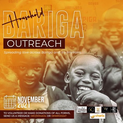 Creative e-flyer Design for charity Charity Event Poster, Charity Poster, Graphic Design Inspiration Poster, Afrique Art, Flyer Design Layout, Graphics Design Ideas, Church Poster Design, Creative Flyer Design, Graphic Design Flyer