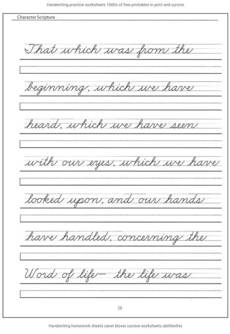 50+ Cursive Writing Worksheets ⭐ Alphabet, Sentences, Advanced Cursive Practice Sheets, Handwriting Worksheets For Kindergarten, Cursive Letters Worksheet, Writing Sentences Worksheets, Free Handwriting Worksheets, Cursive Writing Practice, Printable Handwriting Worksheets, Cursive Writing Practice Sheets, Cursive Worksheets