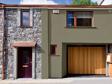 Dulux Weathershield Wicklow Way L | TJOMAHONY.ie Builders Merchant & DIY Store. Serious about Service! Dulux Timeless, Colour Scheme Ideas, Dulux Weathershield, Best Exterior House Paint, White Front Door, Bungalow Exterior, Exterior Color Schemes, Diy Store, Exterior Paint Colors For House