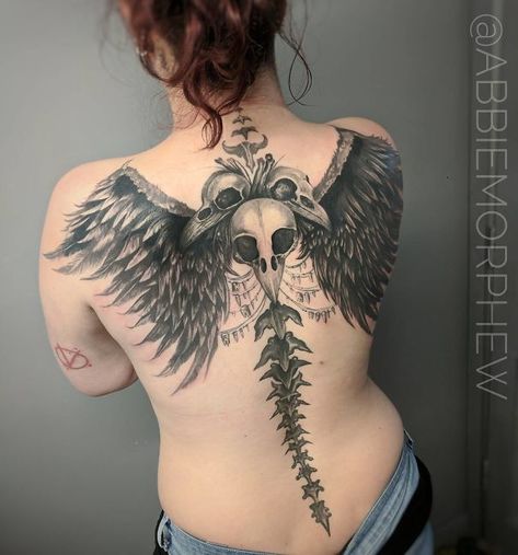 Spine Cover Up Tattoos For Women, Male Spine Tattoos, Gothic Spine Tattoo, Goth Spine Tattoo, Skeleton Spine Tattoo, Elegant Spine Tattoos, Girl Spine Tattoos, Cover Up Tattoos For Women, Faith Tattoo On Wrist