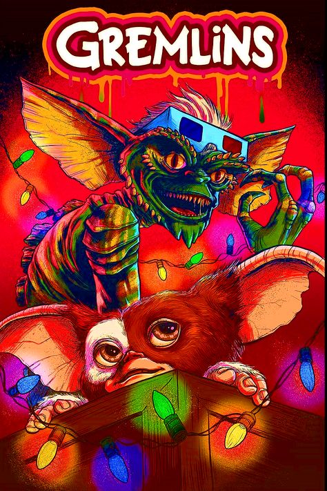 Movie Wall, Gremlins, Women Men, Phone Wallpaper, Tin, Art Print