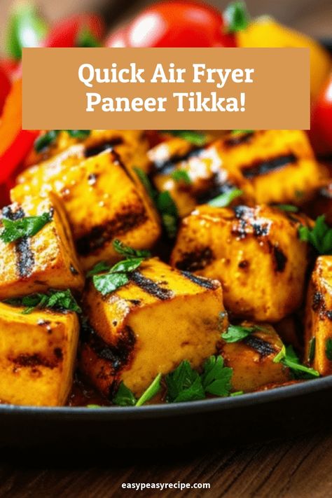 Grilled paneer tikka cubes garnished with fresh herbs on a plate, cooked using an air fryer. Quick Paneer Recipes, Air Fryer Paneer, Paneer Tikka Recipe, Air Fryer Recipes Indian, Modern Cooking, Beetroot Recipes, Easy Zucchini Recipes, Chilli Paneer, Tikka Recipe