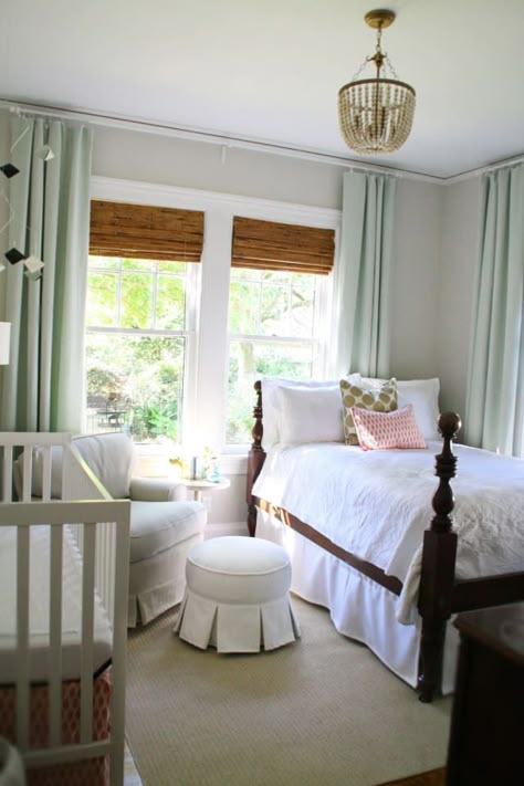 Nursery Guest Room Combo, Guest Room Nursery, Guest Room Combo, Baby Room Boy, Baby Room Curtains, Nursery Guest Room, Traditional Nursery, Design Hacks, Have Inspiration