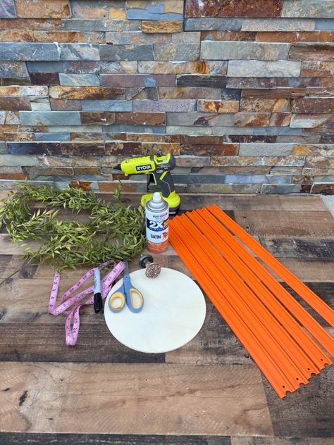 Dollar Tree Diy Race Track Pumpkin - The Shabby Tree Diy Race Track, Crafts Thanksgiving, The Shabby Tree, Fall Decor Diy Crafts, Pumpkin Uses, Shabby Tree, Thanksgiving Diy, Diy Lanterns, Dollar Tree Diy Crafts