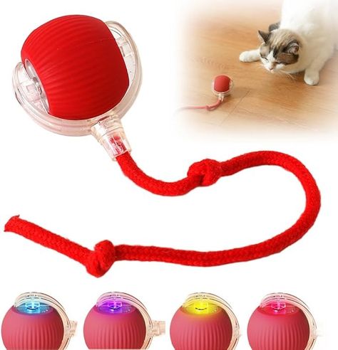 Pet Supplies : HOAIME Interactive Cat Toy Balls, 2024 New Automatic Moving Cat Balls, Cat Toys for Bored Indoor Cats Dogs, Self Rolling Smart Cat Dog Ball Kitten Toys USB Rechargeable (Red) : Amazon.com Cat Balls, Magic Ball, Cat Ball, Kitten Toys, Indoor Cats, Dog Ball, Interactive Cat Toys, Indoor Cat, Cat Toy