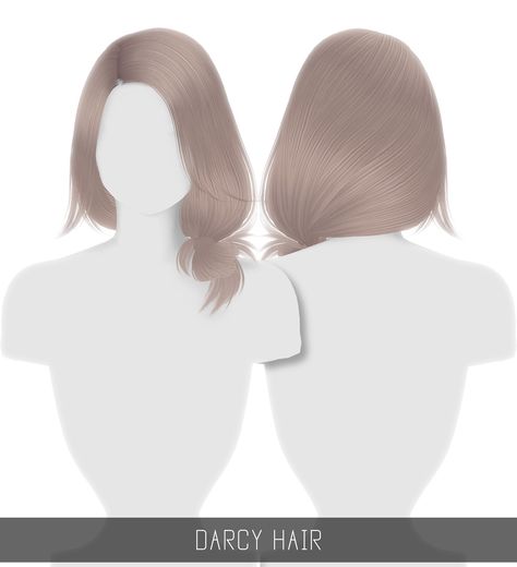 Simpliciaty: Darcy hair  - Sims 4 Hairs - http://sims4hairs.com/simpliciaty-darcy-hair/ Hair Ts4, Mods Ts4, Sims 4 Controls, Alpha Cc, Die Sims 4, The Sims 4 Pc, Sims 4 Anime, Pelo Sims, Sims 4 Game Mods