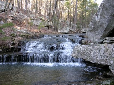 McGee Creek Natural Scenic Recreation Area Trail System | TravelOK.com - Oklahoma's Official Travel & Tourism Site Atoka Oklahoma, Usa Waterfalls, Oklahoma Nature, Oklahoma Waterfalls, Oklahoma Camping, Oklahoma Vacation, Okie Girl, Oklahoma State Parks, Oklahoma Travel