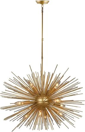 Everly Quinn Basinger 12 - Light Sputnik Sphere Chandelier | Wayfair Sputnik Light Fixture, Sphere Chandelier, Chandelier Gold, Gold Ceiling Light, Gold Ceiling, Contemporary Light Fixtures, Bathroom Light, Geometric Chandelier, Pendant Lights & Chandeliers