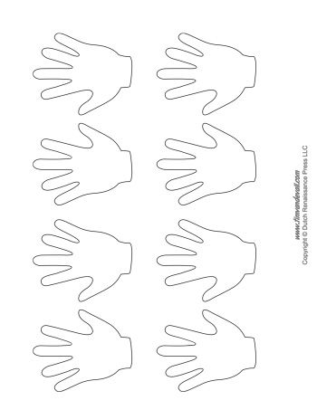 A set of black and white handprint templates for classroom arts and crafts. Winter Snowman Craft, Puzzle Piece Template, Hand Outline, Triangle Template, Christian Preschool, Feelings Activities, Children's Church Crafts, Free Preschool Worksheets, Shape Templates