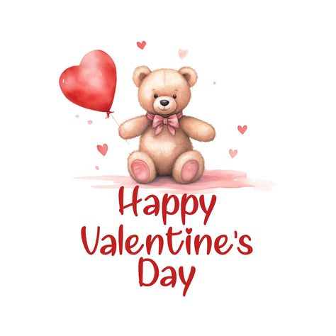 Teddy Bear Valentines Day, Png Bear, Teddy Bear Png, Bear Png, Teddy Bears Valentines, Teddy Bear Design, Clip Art Png, Art Png, Personalized Valentines