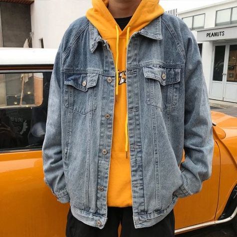 Oc Stuff, Jackets Denim, Mens Outfit Inspiration, Mens Fashion Streetwear, Stylish Mens Outfits, Hoodie Outfit, Men Fashion Casual Outfits, Streetwear Men Outfits, Indie Rock