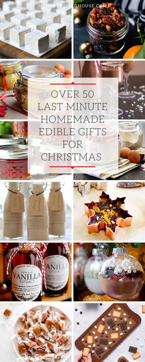 Over 50 Last minute homemade edible gifts for Christmas - Mum In The Madhouse Homemade Christmas Gifts Food, Diy Christmas Gifts Food, Homemade Xmas Gifts, Christmas Baking Gifts, Edible Christmas Gifts, Easy Homemade Gifts, Homemade Food Gifts, Christmas Food Gifts, Christmas Spices