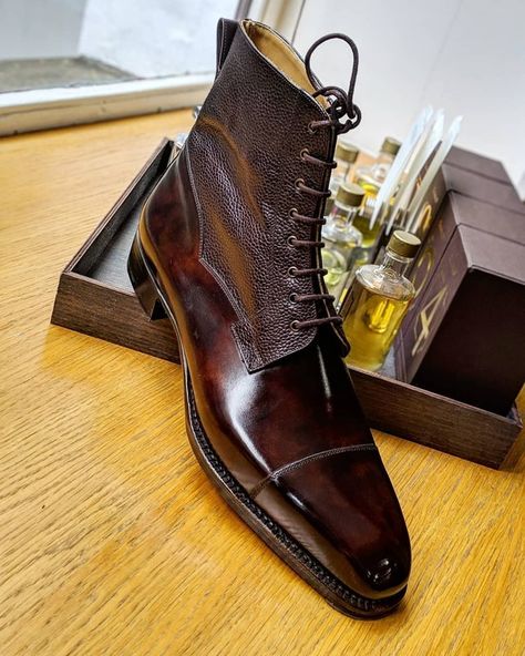 Ascot Shoes, Don Vito Corleone, Ankle Lace Up Boots, Quality Leather Boots, Mens Dress Boots, Suits Dress, Gentleman Shoes, Custom Design Shoes, High Ankle Boots