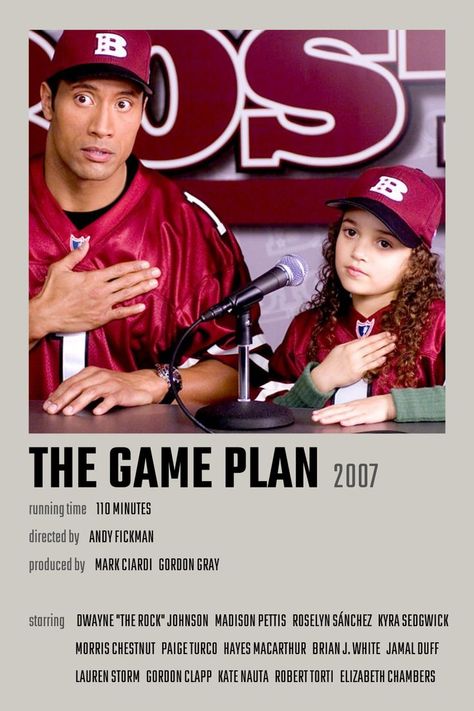 The Game Plan Movie Poster Game Plan Movie Poster, The Game Plan Movie, Game Plan Movie, The Duff Movie, Plan Movie, The Game Plan, Best Teen Movies, Not Another Teen Movie, Movies To Watch Teenagers