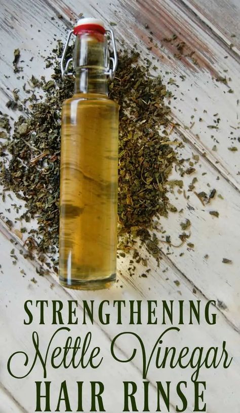 Strengthening Nettle Vinegar Hair Rinse - The Pistachio Project Help With Dandruff, Vinegar Hair Rinse, Herbs For Hair, Castor Oil For Hair, Strengthen Hair, Home Remedies For Hair, Hair Rinse, Hair Help, Hair Shine