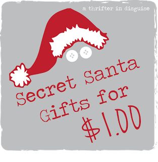 Secret Santa Saturday: Gifts for a Dollar Secret Santa Ideas For Work, Secret Santa Ideas, Santa Ideas, Hunting Diy, Stocking Ideas, Secret Pal, Secret Sisters, Santa Gifts, Foodie Gifts