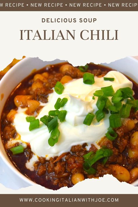 Warm up with this Hearty Italian Chili, a delicious fusion of Italian flavors and classic chili! This easy and flavorful recipe features Italian sausage, beans, tomatoes, and aromatic herbs, creating a comforting and satisfying meal. Perfect for family dinners, game day, or a cozy night in, this Italian chili brings a unique twist to your table. Try it now and enjoy the best of both worlds! #ItalianRecipes #ItalianChili #ComfortFood #EasyRecipes #HeartyMeals #ItalianCooking #FlavorfulDishes Italian Sausage Chili Recipes, Mediterranean Chili Recipe, Italian Chili Recipe, Unique Chili Recipe, Italian Sausage Chili, Sausage Chili Recipe, Italian Chili, Unique Chili Recipes, Italian Beef Crockpot