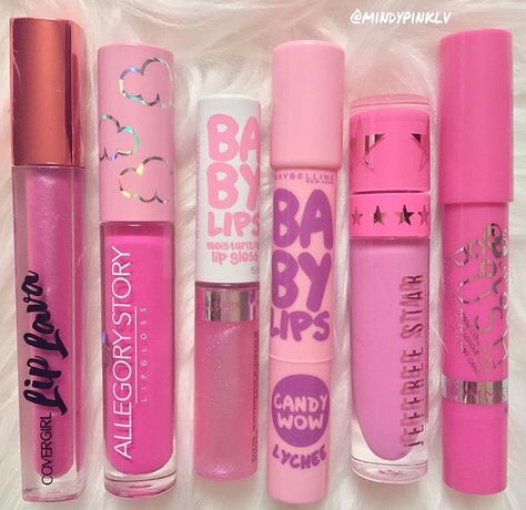 Candy Lips, Lip Balm Collection, Hello Kitty Makeup, Catty Noir, Lip Gloss Collection, Gloss Labial, Pink Girly Things, Lip Glosses, Makeup Obsession