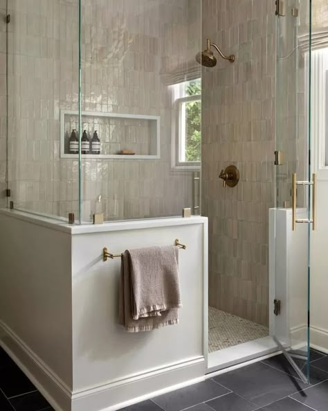 6 Things a Designer Wishes You Knew About Choosing Bathroom Tile Master Bath Tile, Master Bath Design, Master Shower, Bathroom Design Inspiration, Primary Bathroom, Primary Bath, Master Bath Remodel, Bathroom Remodel Designs, Bathroom Inspiration Decor