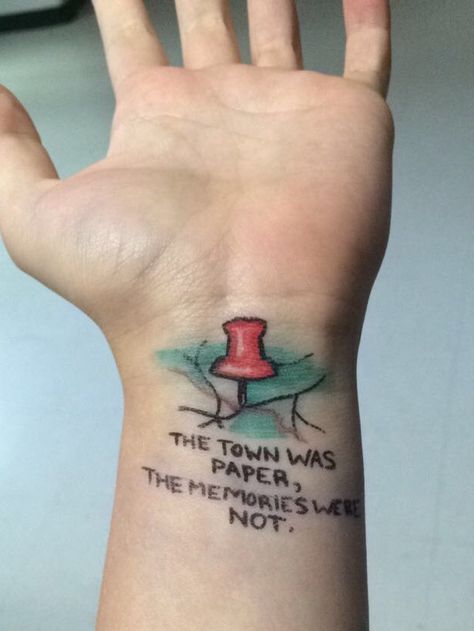 Paper Towns Quote Drew this in class and thought it looked pretty cool 🌽 @geekmclain on insta Paper Towns Tattoo, Home Town Tattoo Ideas, Paper Towns Book, Paper Towns Quotes, Town Tattoo, Paper Towns, Pretty Cool, Triangle Tattoo, How To Look Pretty