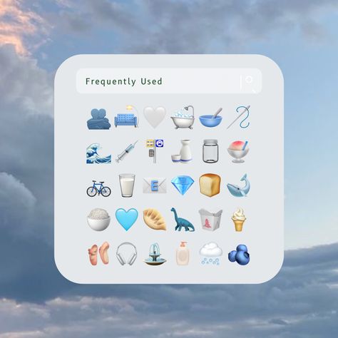 blue emoji combo aesthetics Blue Aesthetic Emoji Combo, Mamma Mia Emojis Combo, Blue Emoji Combos, Blue Emoji Combinations, Wave Emoji, Aesthetic Emoji, Emoji Combos, Tattoo Lettering Design, Blue Emoji