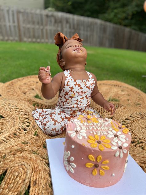 Groovy Photoshoot, Groovy One First Birthday, First Birthday Shoot, Groovy One, Baby Cake Smash, Birthday Shoot, Cake Smash, Cake Ideas, First Birthday