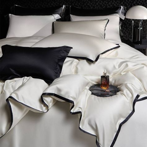 🥳Experience the epitome of luxury with our Italian haute couture 800TC ultra-fine dual-strand Tencel bedding set.This collection exudes a sophisticated Chanel-inspired elegance, perfect for infusing your summer nights with a romantic ambiance. The primary hues are carefully chosen for their clear and natural tones, breaking the monotony of solid colors and creating a serene yet elegant home atmosphere.🥳 Indulge in the ultimate comfort and style with this exquisite bedding set, designed to ele... Tencel Bedding, Luxurious Bedding, Romantic Ambiance, Brown Decor, Luxury Bed Sheets, Luxury Bedding Collections, Chanel Inspired, Elegant Home, Classic Decor