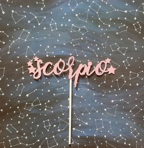 Scorpio Cake Topper Zodiac Cake Topper Scorpio Party Decor - Etsy Canada Sagittarius Party, Zodiac Birthday Party, Zodiac Cake, Zodiac Party, Tall Cake, Aquarius Birthday, Capricorn Birthday, Sagittarius Birthday, Pisces Birthday