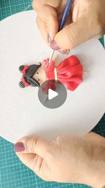 Fondant Girl, Fondant Tutorial, Fondant Toppers, Fondant Figures, Gum Paste, Cake Art, Birthday Cakes, Hyderabad, Cake Toppers