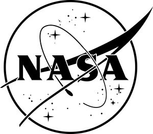 NASA with stars Nasa Wallpaper, Nasa Logo, Black And White Stickers, Tumblr Stickers, Vinyl Car Stickers, Clipart Black And White, Logo Black, Home Logo, Aesthetic Stickers