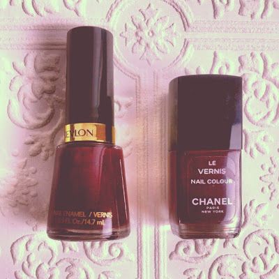 Revlon Vixen & Chanel Rouge Noir Makeup Flatlay, Polish Words, Chanel Nail Polish, Hard Candy Makeup, Chanel Nails, Chanel Rouge, Retro Beauty, Nail Polish Art, Art Ring